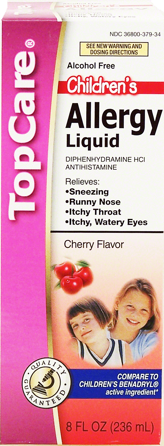 Top Care Children's allergy liquid, diphenydramine HCI, cherry flavor Full-Size Picture